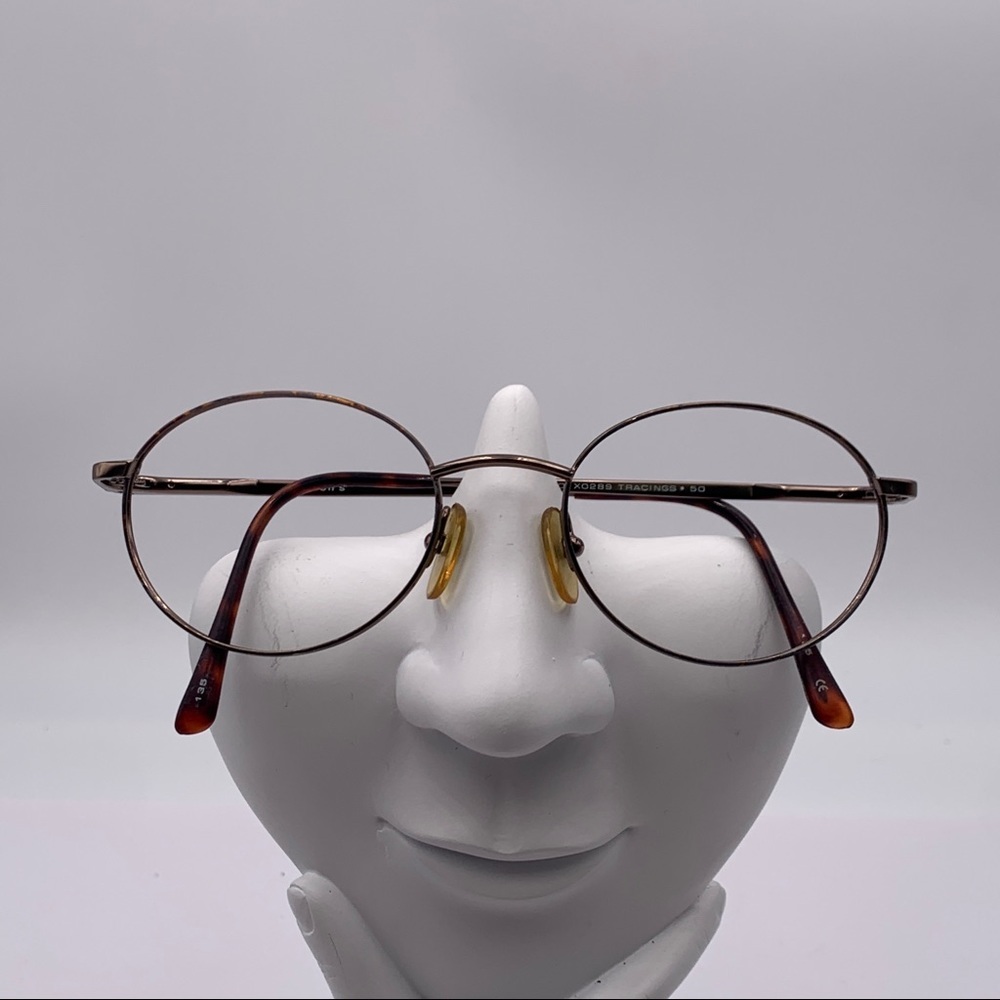 Vintage Visions Gunmetal Oval Sunglasses Frames
